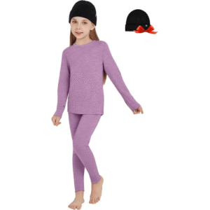 Unisex Kids' 100% Merino Wool Base Layer Sets - Light and Midweight Thermal Underwear Gifts